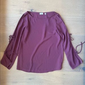 Aritzia Wilfred Pozzi Blouse in Mauve